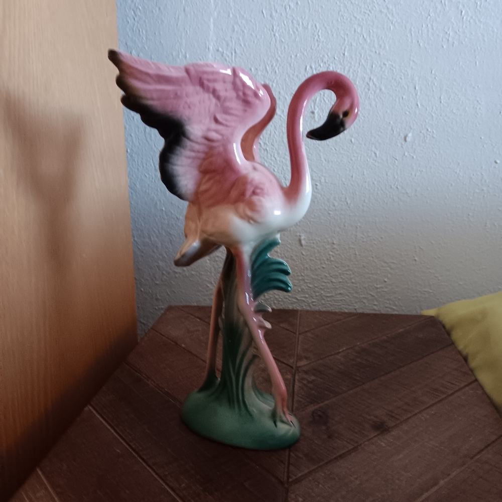Genuine MCM Ceramic Flamingo Figurine